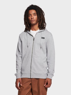 Penfield Badge Zip Hoodie Herren Grau | P-5641038