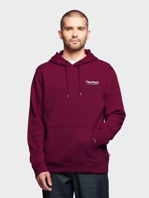 Penfield Hudson Script Hoodie Herren Fuchsie | P-5169247