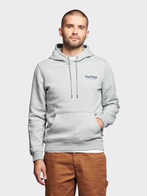 Penfield Hudson Script Hoodie Herren Grau | P-9516824