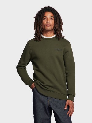 Penfield Hudson Script Pullover Herren Dunkelgrün | P-0283547