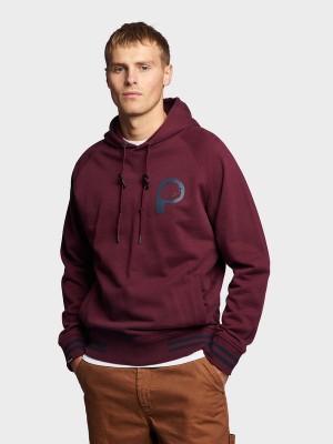Penfield Large P Bear Chest Print Hoodie Herren Fuchsie | P-8605721