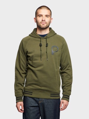 Penfield Large P Bear Chest Print Hoodie Herren Dunkelgrün | P-2061583