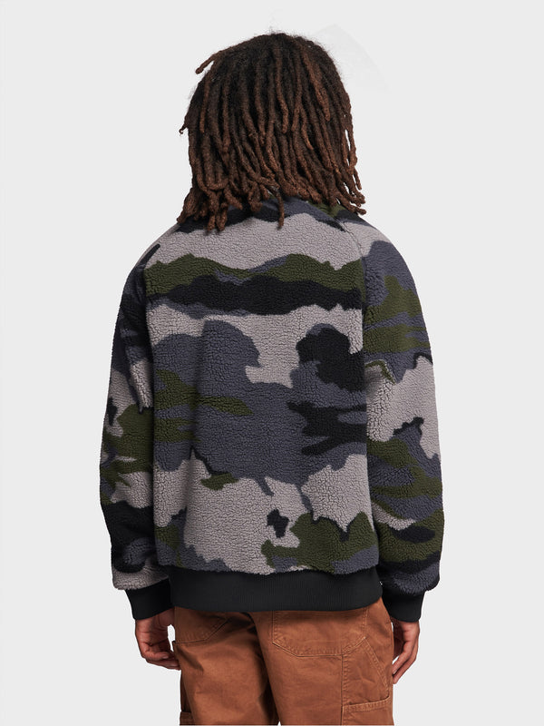 Penfield Abstract Mountain Borg Fleecejacke Herren Blau | P-8241673