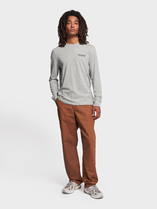 Penfield Arc Mountain Long Sleeve T-shirts Herren Grau | P-8973140