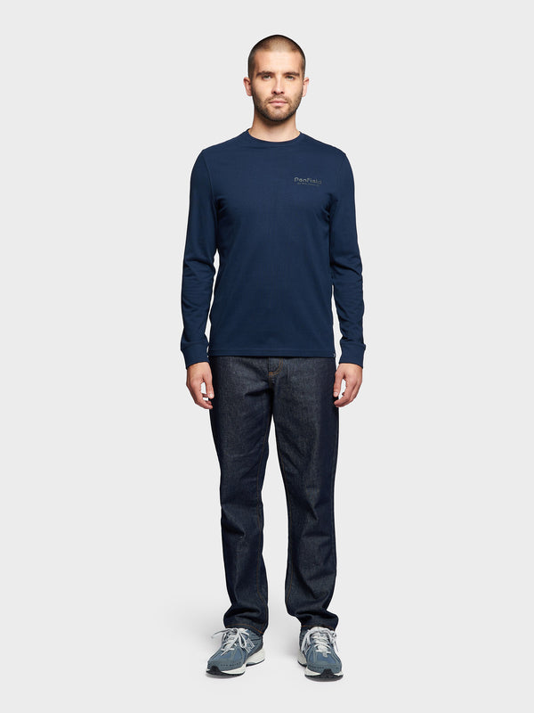 Penfield Arc Mountain Long Sleeve T-shirts Herren Navy Blau | P-2418736