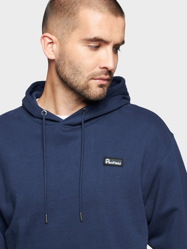 Penfield Badge Hoodie Herren Navy Blau | P-6407513