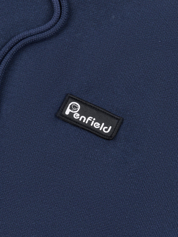 Penfield Badge Hoodie Herren Navy Blau | P-6407513
