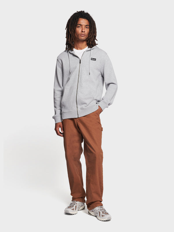 Penfield Badge Zip Hoodie Herren Grau | P-5641038