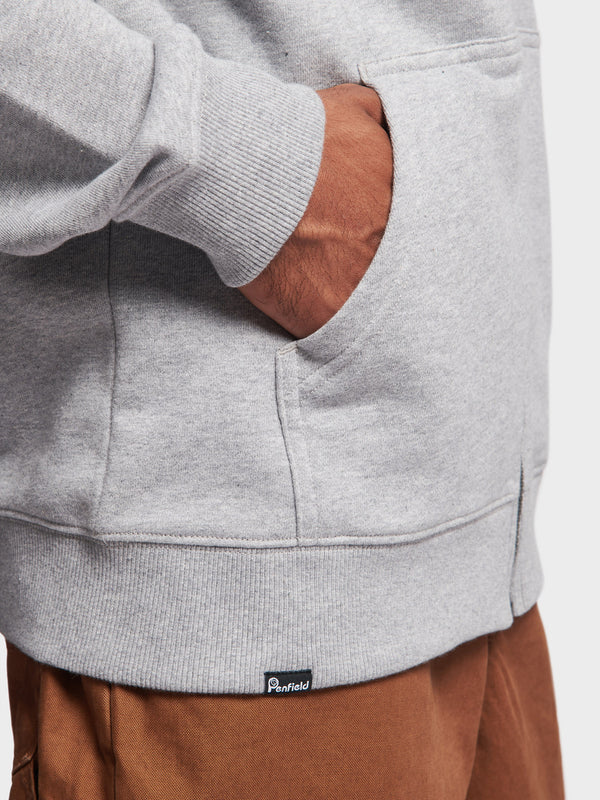 Penfield Badge Zip Hoodie Herren Grau | P-5641038