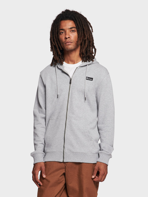 Penfield Badge Zip Hoodie Herren Grau | P-5641038