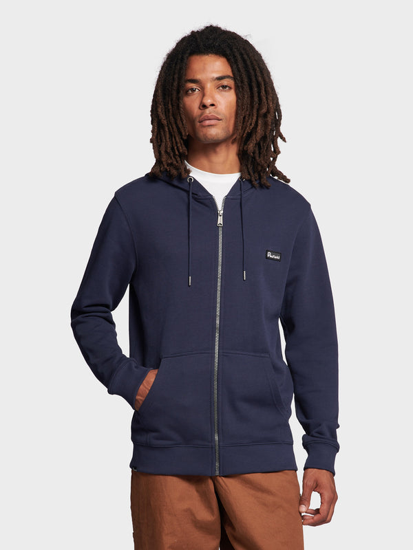 Penfield Badge Zip Hoodie Herren Navy Blau | P-5087326