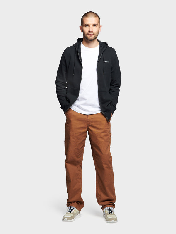 Penfield Badge Zip Hoodie Herren Schwarz | P-5834697