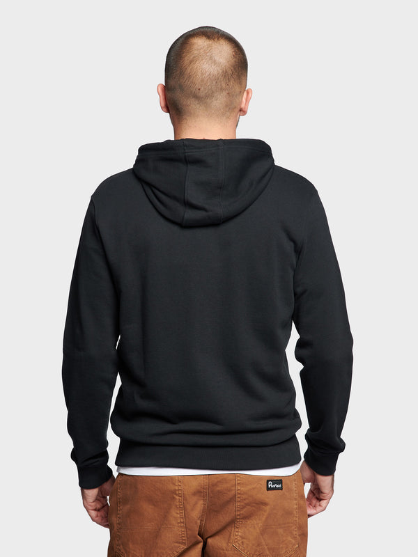 Penfield Badge Zip Hoodie Herren Schwarz | P-5834697