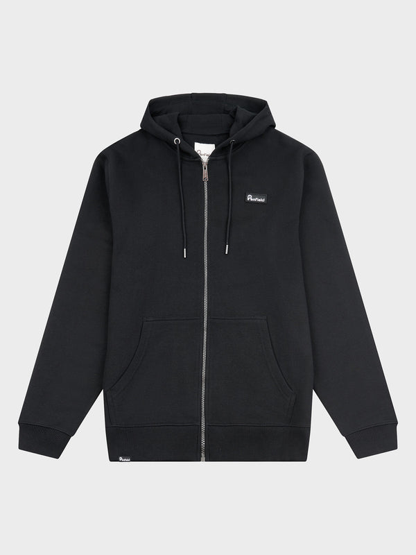 Penfield Badge Zip Hoodie Herren Schwarz | P-5834697