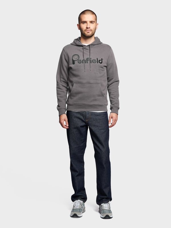 Penfield Bear Chest Print Hoodie Herren Grau | P-7412508
