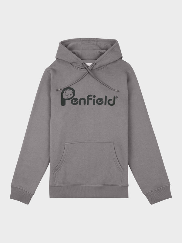 Penfield Bear Chest Print Hoodie Herren Grau | P-7412508