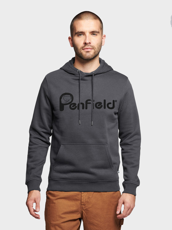 Penfield Bear Chest Print Hoodie Herren Blau | P-3025947
