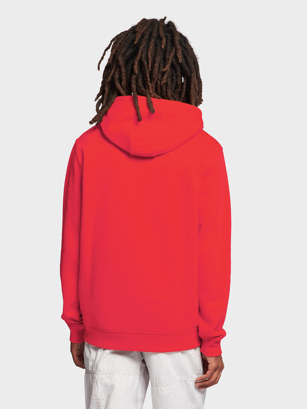 Penfield Bear Chest Print Hoodie Herren Rot | P-7205193