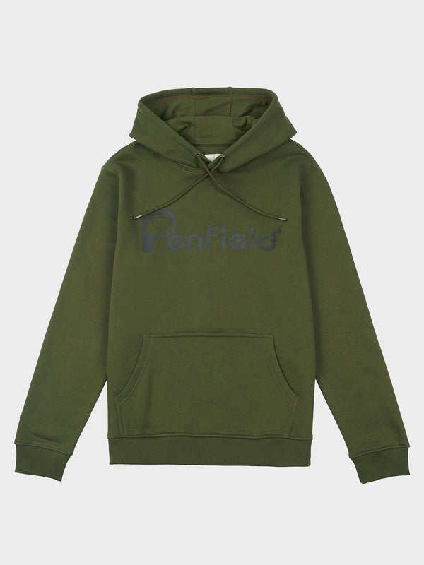Penfield Bear Chest Print Hoodie Herren Dunkelgrün | P-7539248