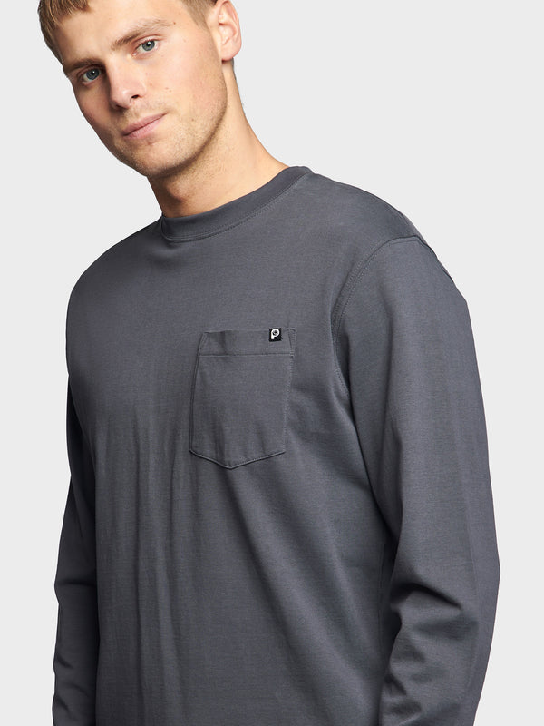 Penfield Chest Pocket Long Sleeve T-shirts Herren Blau | P-4078192