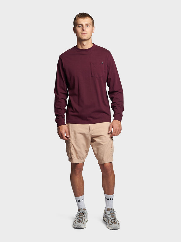 Penfield Chest Pocket Long Sleeve T-shirts Herren Fuchsie | P-6102745