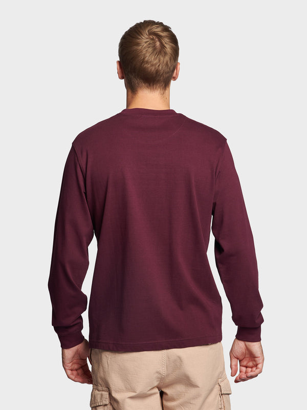 Penfield Chest Pocket Long Sleeve T-shirts Herren Fuchsie | P-6102745