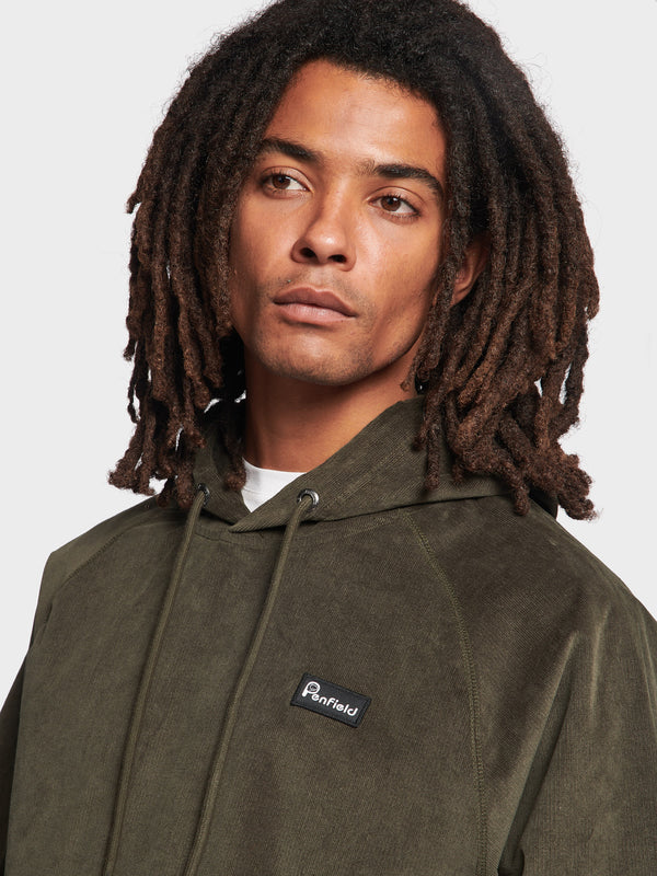 Penfield Corduroy Hoodie Herren Dunkelgrün | P-9857432