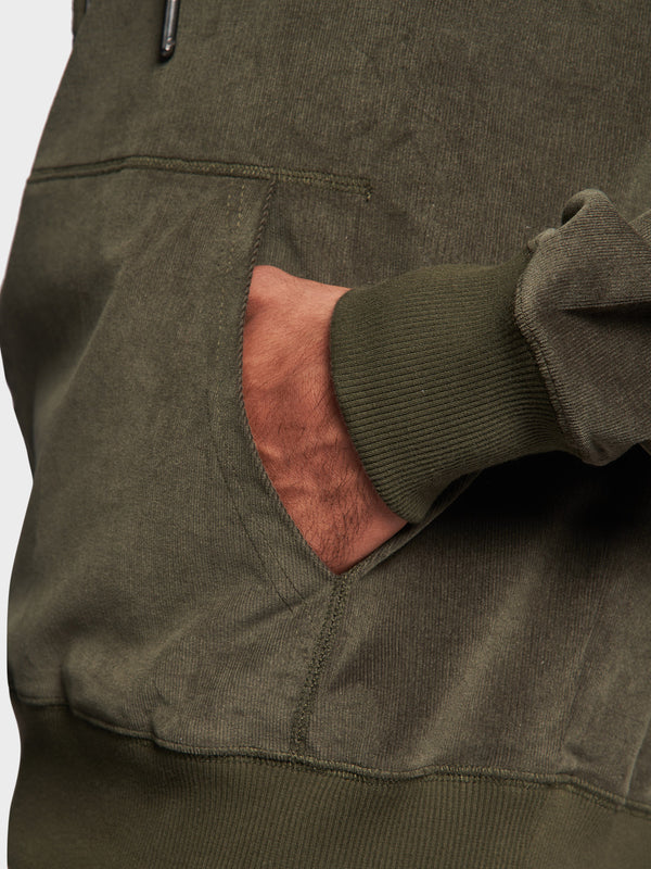 Penfield Corduroy Hoodie Herren Dunkelgrün | P-9857432