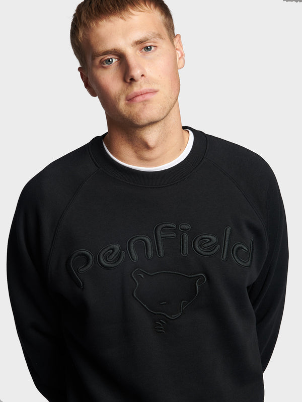 Penfield Embroidered Pullover Herren Schwarz | P-4326105