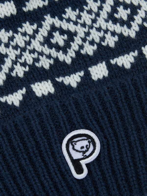 Penfield Fairton Fair Isle Bobble Hut Herren Navy Blau | P-4129638