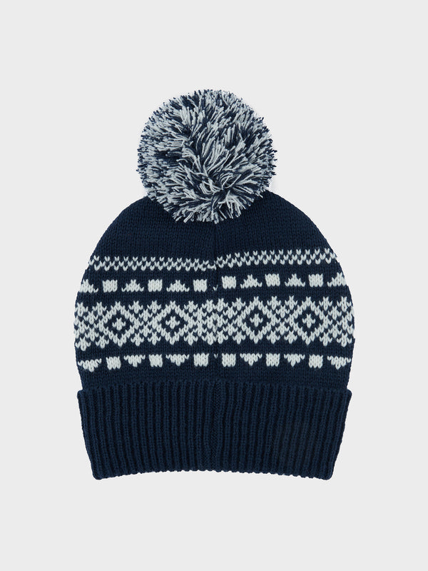 Penfield Fairton Fair Isle Bobble Hut Herren Navy Blau | P-4129638