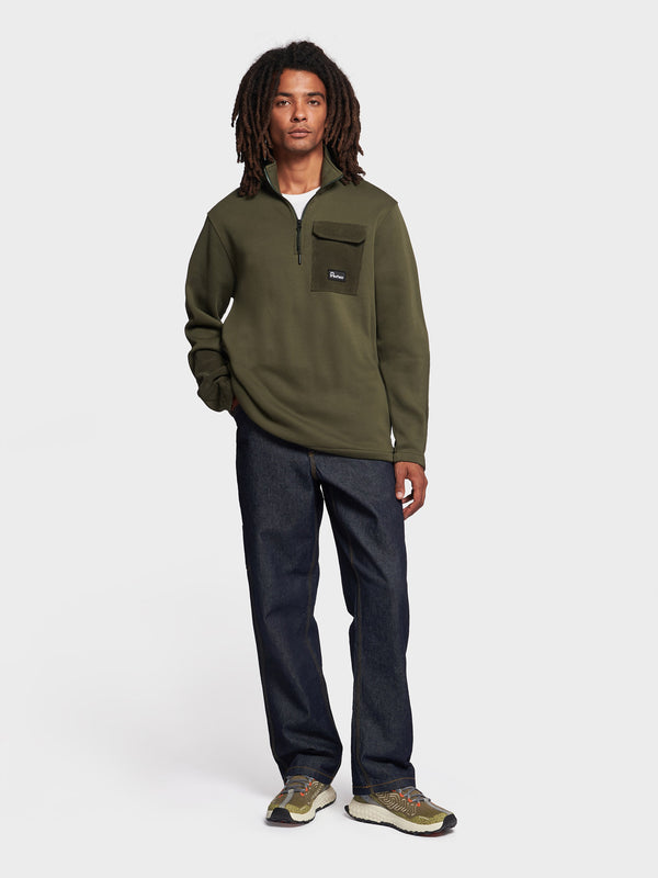 Penfield Funnel Neck Pullover Herren Dunkelgrün | P-9728354