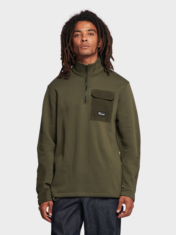 Penfield Funnel Neck Pullover Herren Dunkelgrün | P-9728354