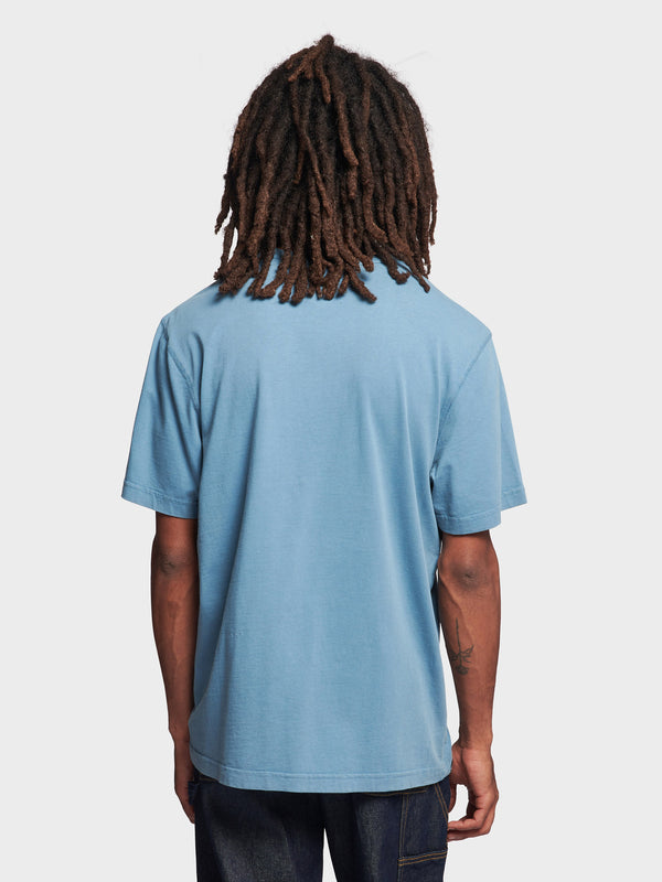 Penfield Garment Dyed T-shirts Herren Blau | P-8749520