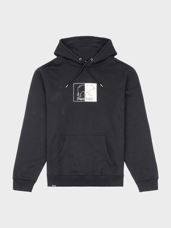 Penfield Graphic Inverted Bear Hoodie Herren Schwarz | P-9641258