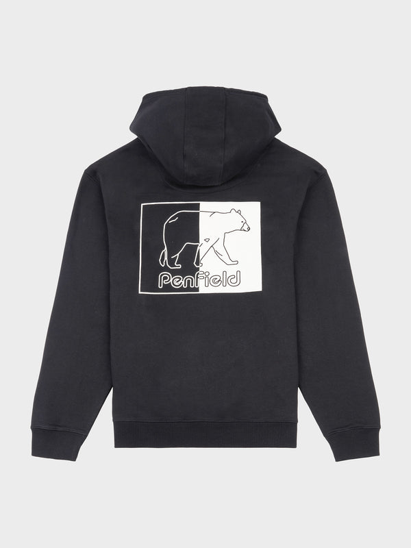 Penfield Graphic Inverted Bear Hoodie Herren Schwarz | P-9641258