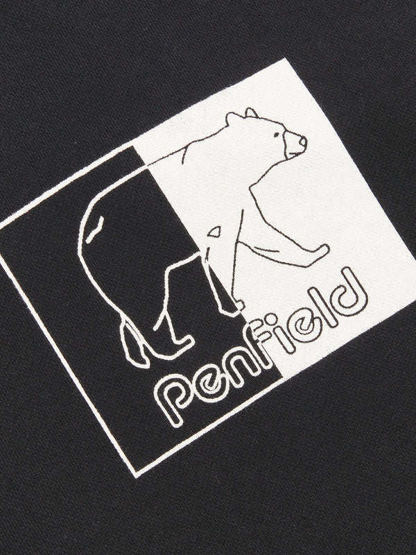 Penfield Graphic Inverted Bear Hoodie Herren Schwarz | P-9641258