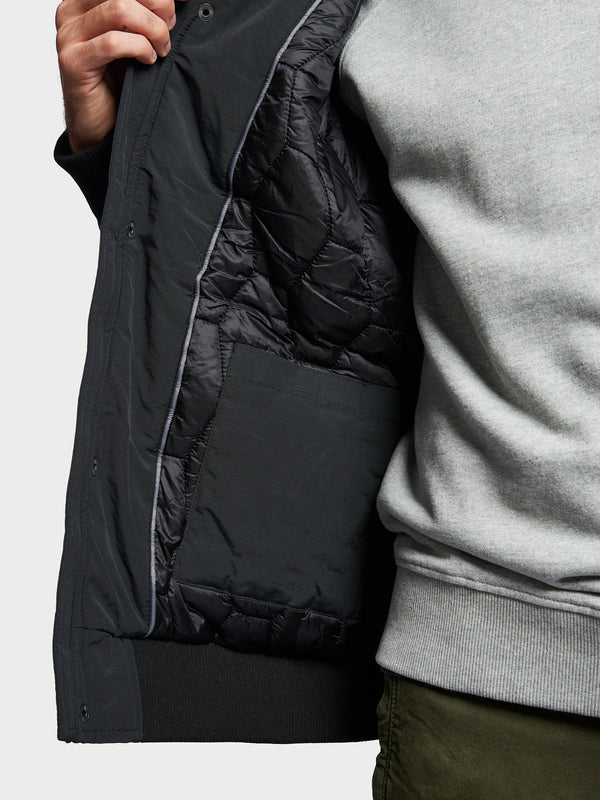 Penfield Hudson Script Arctic Bomberjacke Herren Schwarz | P-6345178