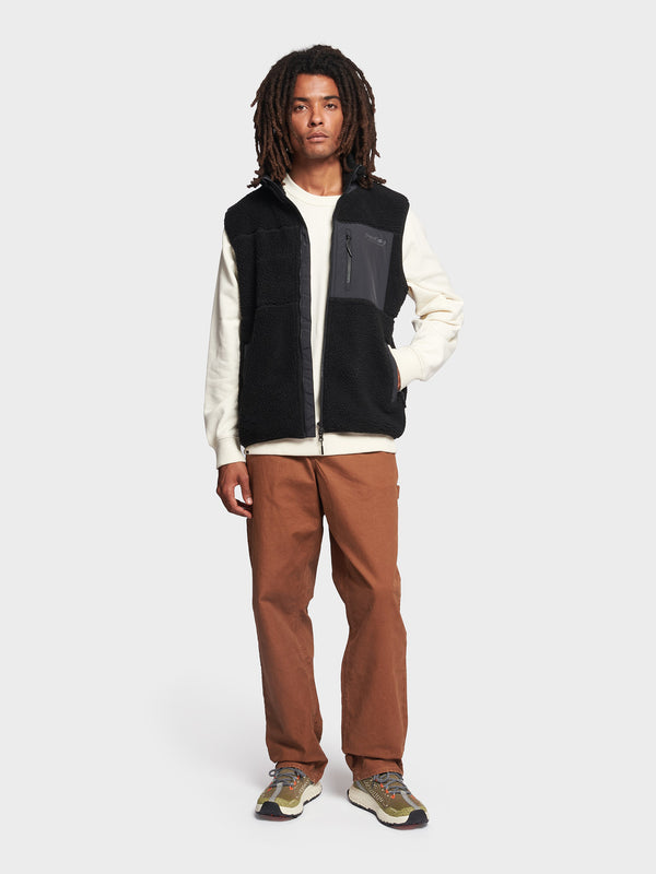 Penfield Hudson Script Borg Weste Herren Schwarz | P-9537418