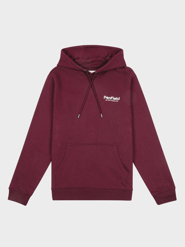 Penfield Hudson Script Hoodie Herren Fuchsie | P-5169247