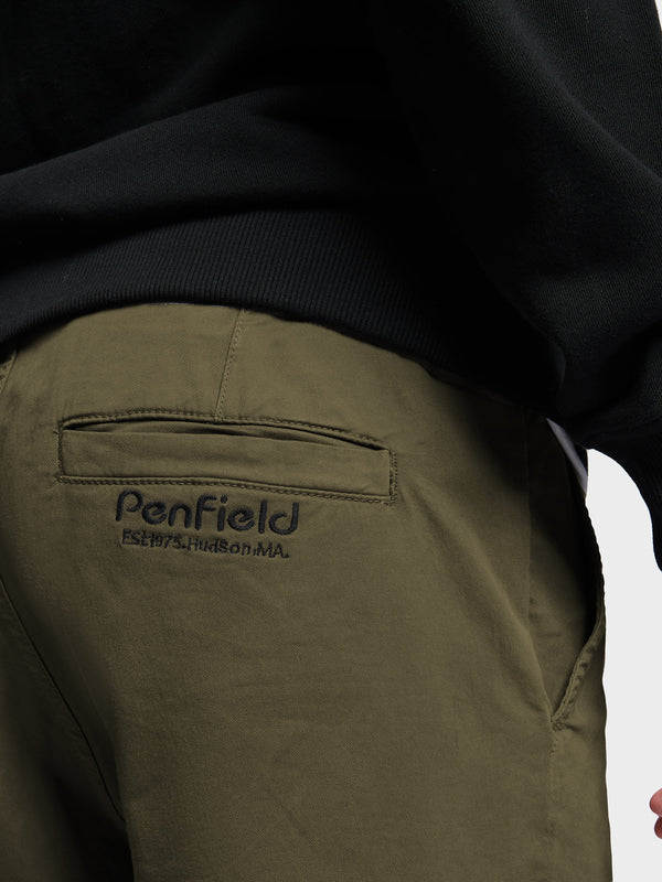 Penfield Hudson Script Hose Herren Dunkelgrün | P-0453862