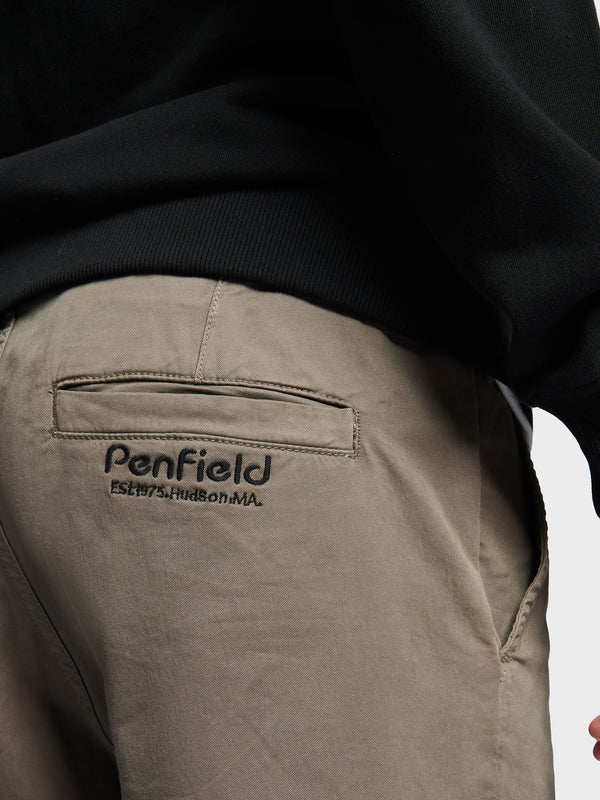 Penfield Hudson Script Hose Herren Khaki | P-7853106