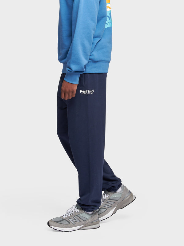Penfield Hudson Script Jogginghose Herren Navy Blau | P-3078542