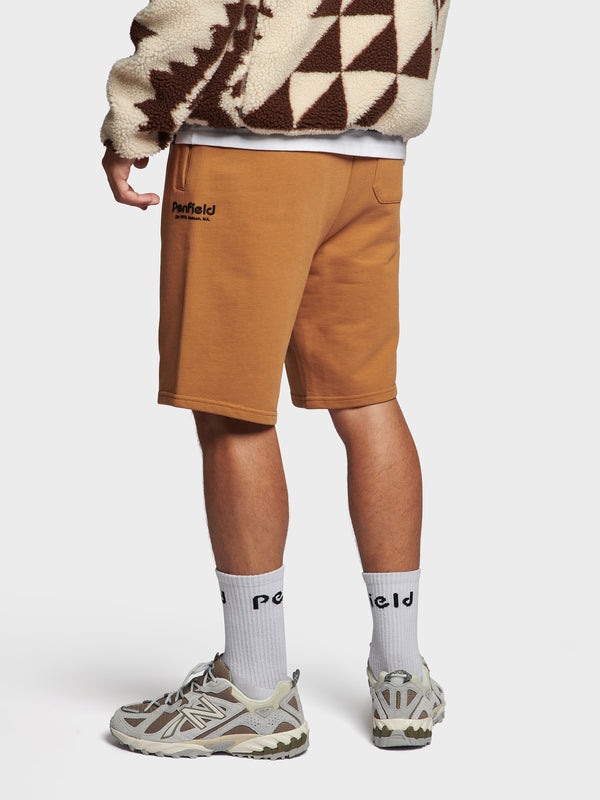Penfield Hudson Script Kurze Hose Herren Dunkelgelb | P-9075264