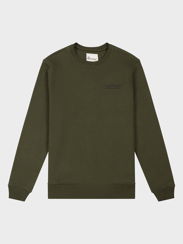 Penfield Hudson Script Pullover Herren Dunkelgrün | P-0283547