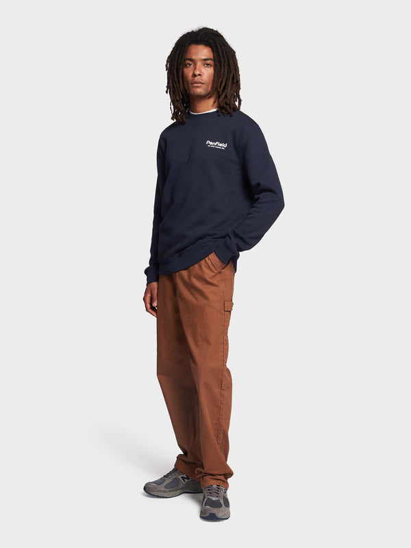 Penfield Hudson Script Pullover Herren Navy Blau | P-2847106
