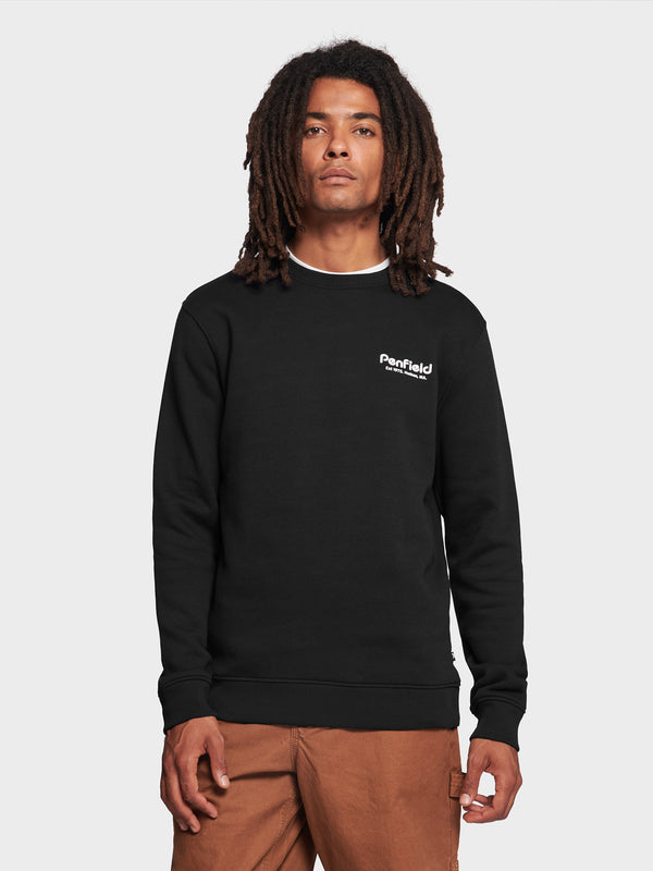 Penfield Hudson Script Pullover Herren Schwarz | P-4726019