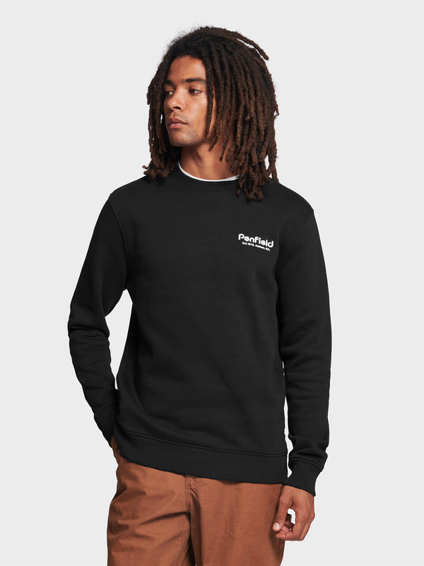 Penfield Hudson Script Pullover Herren Schwarz | P-4726019
