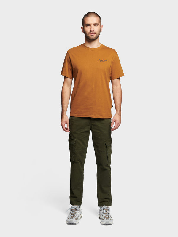Penfield Hudson Script T-shirts Herren Dunkelgelb | P-9351028