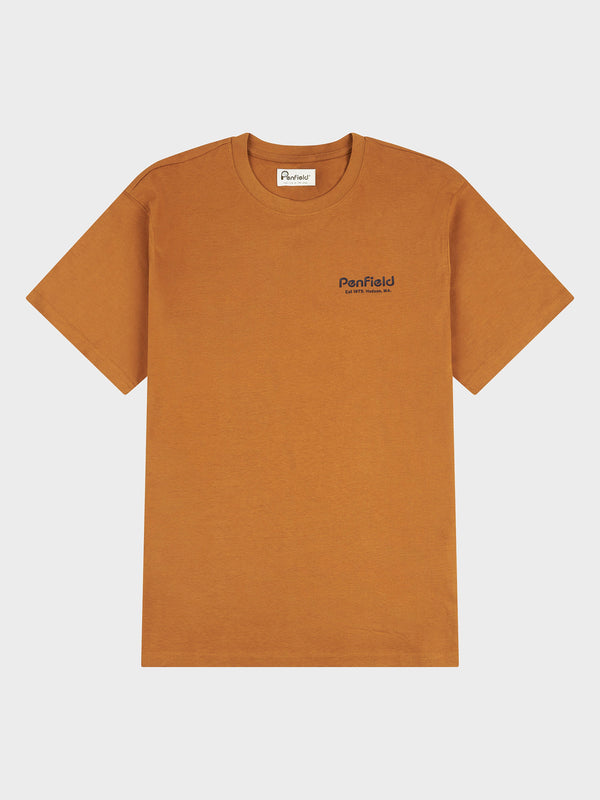 Penfield Hudson Script T-shirts Herren Dunkelgelb | P-9351028